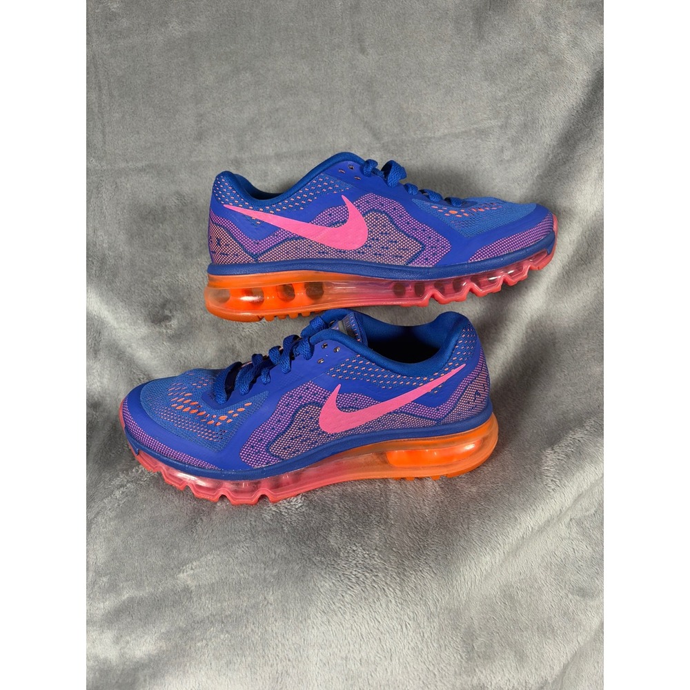 Nike Air Max 2014 Womens Running Shoes Blue Pink Orange 621078-400 Size 7.5